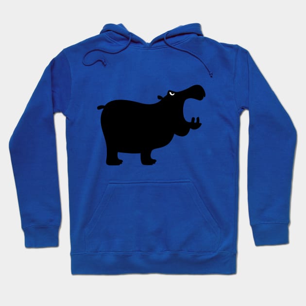 Angry Animals - Hippo Hoodie by VrijFormaat